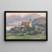 Vista di Spitz nella valle della Wachau - Fritz Lach — quadro incorniciato alla parete
