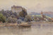 Vista su Grein sul Danubio - Fritz Lach — vista dell’opera