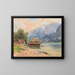 Bateaux a Hallstatt - Fritz Lach — quadro incorniciato alla parete