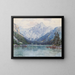 Lago di Leopoldsteiner - Fritz Lach — quadro incorniciato alla parete