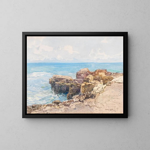 Costa marittima - Fritz Lach — quadro incorniciato alla parete