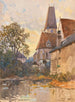 L'abbazia di Haidershofen vicino ad Amstetten - Fritz Lach — vista dell’opera
