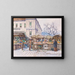 Mercato di Naschmarkt a Vienna - Fritz Lach — quadro incorniciato alla parete