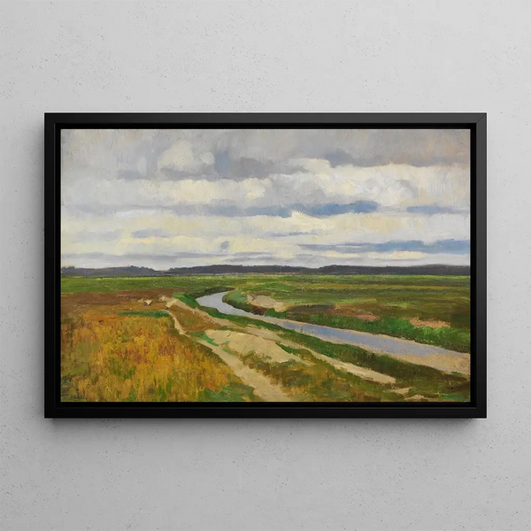 Canal de tourbière dans la plaine de Hamme - Fritz Overbeck — quadro incorniciato alla parete