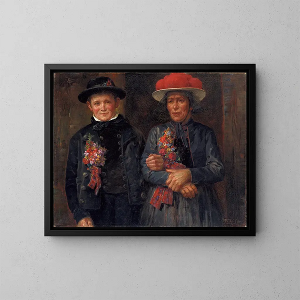Matrimonio di convenienza nella Foresta Nera - Fritz Reiss — quadro incorniciato alla parete