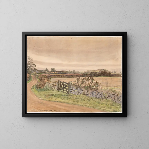 Paesaggio dopo la tempesta - Fritz Syberg — quadro incorniciato alla parete