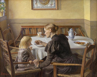 Madre e bambino - Fritz Syberg — vista dell’opera