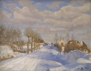 Fritz Syberg - SnowCovered Highroad in the Sunshine.webp