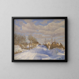 Fritz Syberg - SnowCovered Highroad in the Sunshine.webp