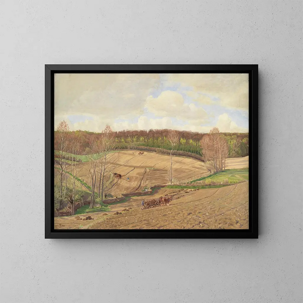 Alla alba dei tempi - Fritz Syberg — quadro incorniciato alla parete