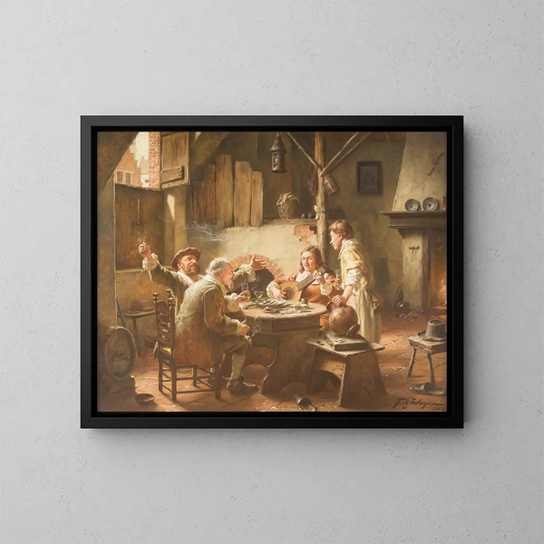Rassemblement joyeux - Fritz Wagner — quadro incorniciato alla parete