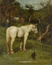 Un cavallo bianco - Fritz von Uhde — vista dell’opera
