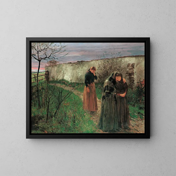 Mattino di Pasqua - Fritz von Uhde — quadro incorniciato alla parete