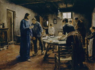 La preghiera del pasto - Fritz von Uhde — vista dell’opera