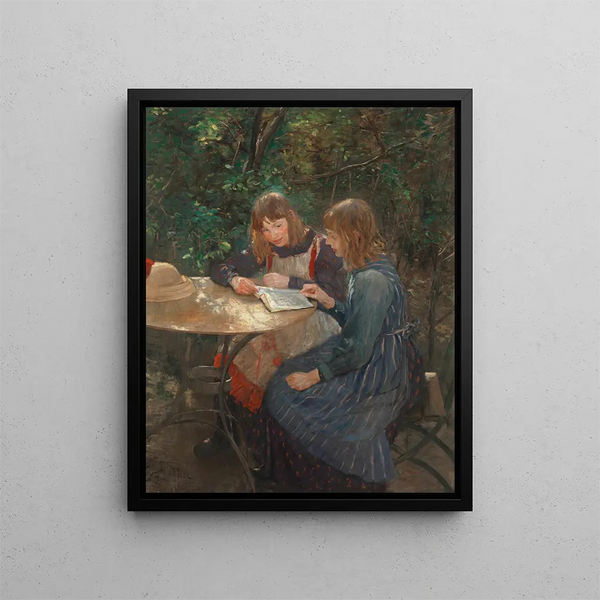 Fritz von Uhde - Zwei Mdchen im Garten.webp