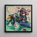 Frutta e rose su un tavolo - Samuel John Peploe — quadro incorniciato alla parete