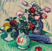 Frutta e rose su un tavolo - Samuel John Peploe — vista dell’opera