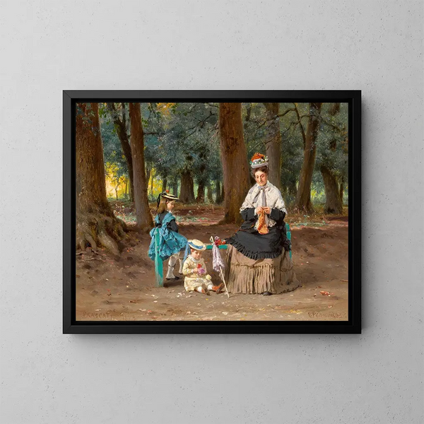 Pomeriggio nel parco - Fyodor Bronnikov — quadro incorniciato alla parete