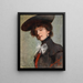 Dame au chapeau - G. Somogyi | Reproduction — quadro incorniciato alla parete