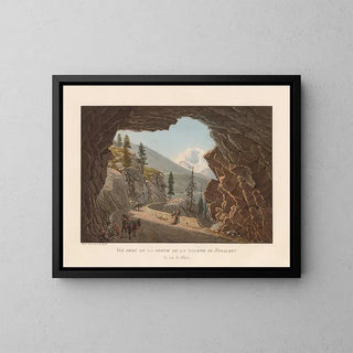 Gabriel Lory the Younger - Vue prise de la sortie de la Galerie de Schalbet du ct de lItalie.webp