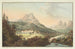 Vista dell'Abbazia di Einsiedeln e dei suoi dintorni nel cantone di Svitto - Gabriel Lory il Vecchio — vista dell’opera