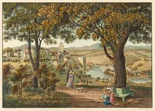 Gabriel Lory the older - Vue de la ville de Berne prise de la promenade des remparts.webp