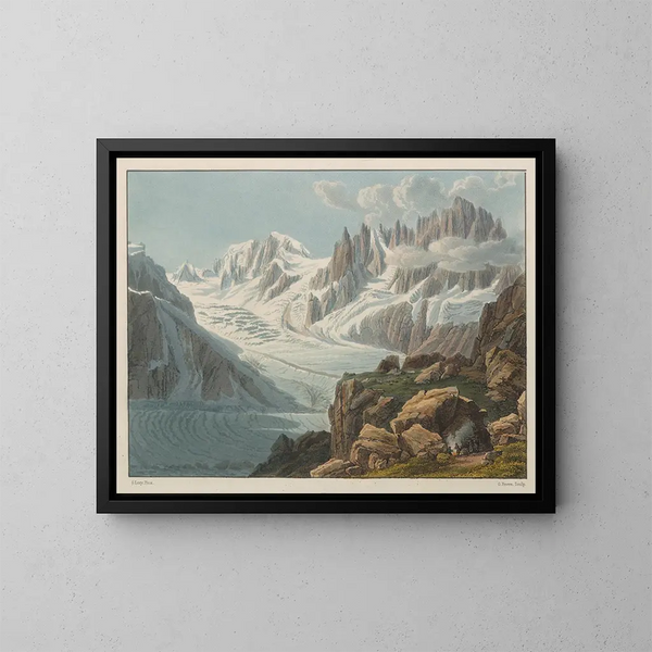 Vista presa dal coperchio - Gabriel Lory l'Ancien — quadro incorniciato alla parete