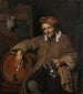 Il vecchio bevitore - Gabriel Metsu — vista dell’opera