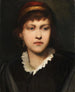 Ritratto di una ragazza con un cappello e orecchini - Gabriel von Max — vista dell’opera