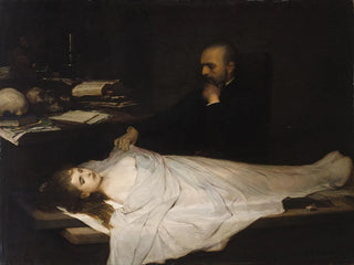 L'Anatomie - Gabriel von Max — vista dell’opera
