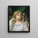 Lo specchio - Gabriel von Max — quadro incorniciato alla parete
