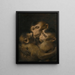I Tre Scimmie - Gabriel von Max — quadro incorniciato alla parete