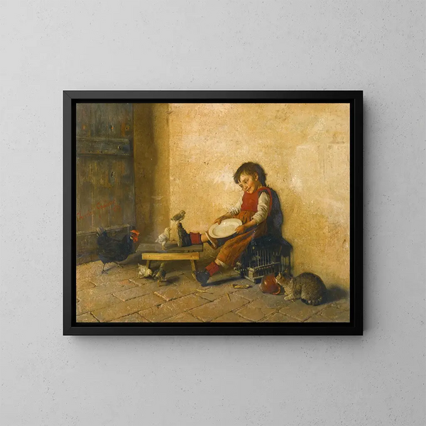 Tutto è perduto - Gaetano Chierici — quadro incorniciato alla parete