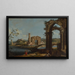 Scène italienne con rovine - Gaetano Vetturali — quadro incorniciato alla parete