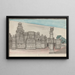 Vista esterna di Keylas Kailasanatha - Gangaram Chintaman Tambat — quadro incorniciato alla parete