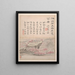 Paesaggi e calligrafia Pl. 2 - Gao Fenghan — quadro incorniciato alla parete