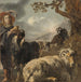 Ragazzo pastore con pecore e capre - Jan Baptist Weenix — ambientato in un interno