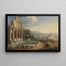 Fontana dell'Acqua Paola - Gaspar Van Wittel — quadro incorniciato alla parete