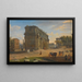 Vista del Campo Vaccino con l'arco di Settimio Severo - Gaspar Van Wittel — quadro incorniciato alla parete