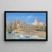Vista del castello Sant'Angelo e del Vaticano da Prati di Castello - Gaspar Van Wittel — quadro incorniciato alla parete