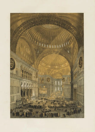 Gaspare Fossati - Aya Sofia Constantinople as recently restored by order of H M the sultan AbdulMedjid Pl03.webp