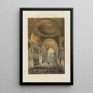 Gaspare Fossati - Aya Sofia Constantinople as recently restored by order of H M the sultan AbdulMedjid Pl04.webp