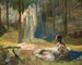 La rivelazione di Brynhild che scopre Sieglind e Sigmund - Gaston Bussière — vista dell’opera