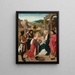 L'Adorazione dei Magi - Geertgen tot Sint Jans — quadro incorniciato alla parete