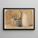 Nature morte con frutta e acqua - Gejza Kukán — quadro incorniciato alla parete