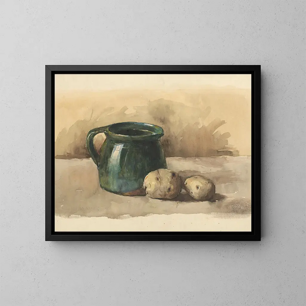 Ztiie con patate - Gejza Kukán — quadro incorniciato alla parete