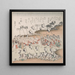 Gens con lanterne in processione - Kubo Shunman — quadro incorniciato alla parete
