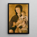Vierge à l'Enfant et deux donatori - Gentile Bellini — quadro incorniciato alla parete