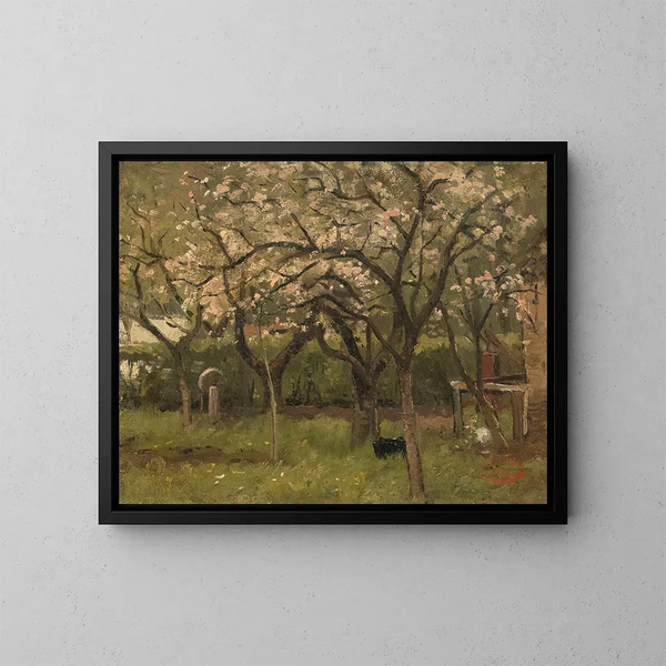 Albero in fiore in un frutteto - Geo Poggenbeek — quadro incorniciato alla parete