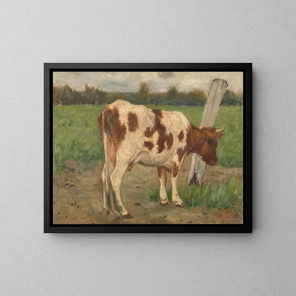 mucca - Geo Poggenbeek — quadro incorniciato alla parete